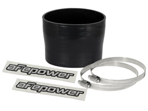 aFe Magnum FORCE (3-3/4in ID to 3-1/2in ID x 3in L) Straight Reducing Coupler - Black - 59-00086