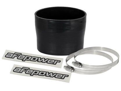 aFe Magnum FORCE (3-3/4in ID to 3-1/2in ID x 3in L) Straight Reducing Coupler - Black - 59-00086