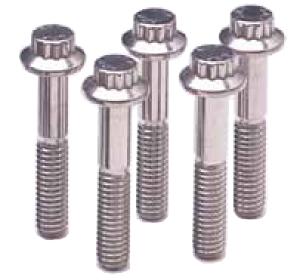 ARP /8 in.-16 RH Thread, 2.000 in 12 Point Bolts- Set of 5 - 644-2000