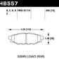 Hawk 08 WRX Rear HPS Street Brake Pads - HB557F.545