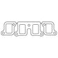 Cometic Buick BB V8 .064in ArmorCore Exhaust Mani Gskt Set-1.234in x 1.890in - C5776-064
