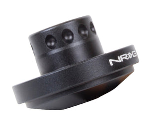 NRG Short Spline Adapter - Polaris RZR / Ranger (Secures w/OEM Lock Nut / Fits Quick Lock) - Black - SRK-RZRLH