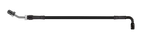 Goodridge 56in Universal Clutch Line w/Black Zinc Fittings & Black Hose - 90Deg Banjo w/AN3 Fitting - HD2090-1CB-BK56