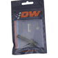 DeatschWerks 6AN Male Flare to 5/16in Male EFI Quick Connect Adapter - Anodized Matte Black - 6-02-0112-B