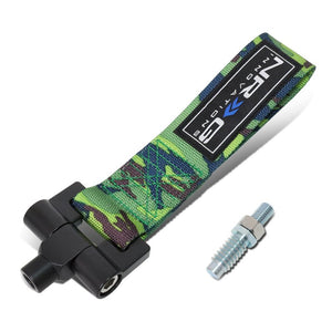 NRG Bolt-In Tow Strap Camo- Honda Fit/Jazz 08+ (5000lb. Limit) - TOW-131CM1