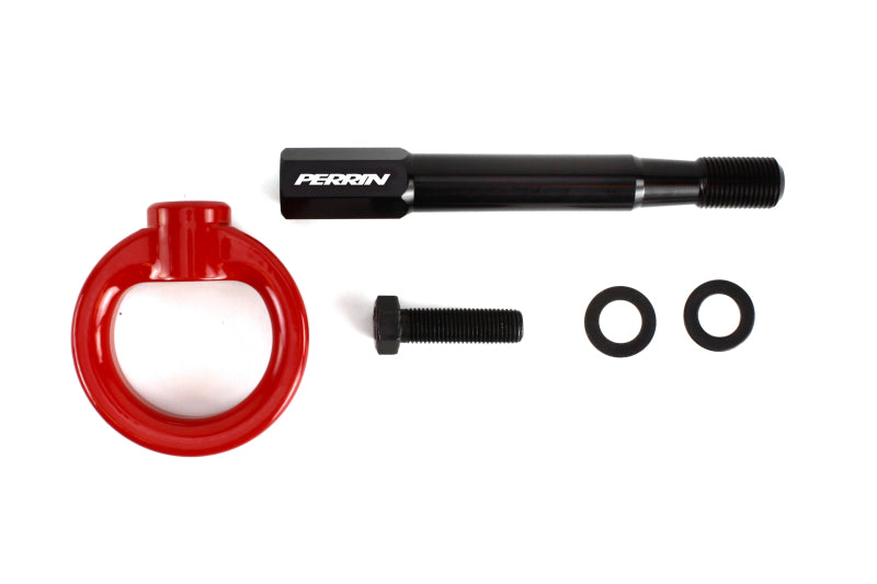 PERRIN 22-25 Subaru WRX / 18-23 Crosstrek Tow Hook Kit (Rear) - Red - PSP-BDY-257RD