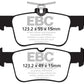 EBC 13+ Ford Fusion 1.6 Turbo Ultimax2 Rear Brake Pads - UD1665