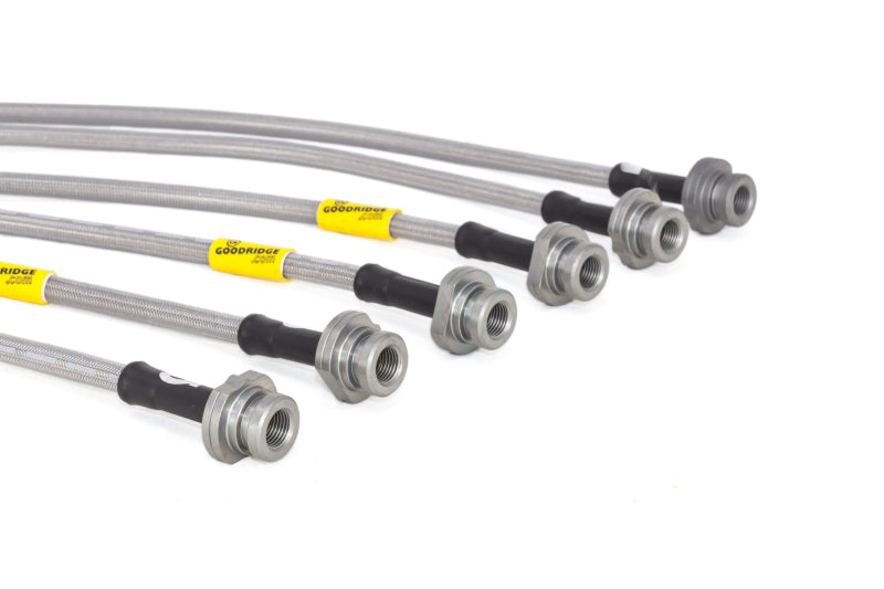 Goodridge 13-15 Nissan Sentra w/ Rear Disc Brakes SS Brake Line Kit - 22047