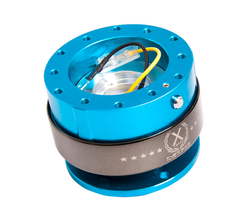 NRG Quick Release Gen 2.0 - New Blue Body / Titanium Chrome Ring - SRK-200NB