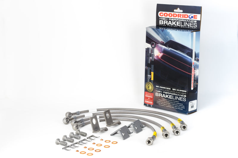 Goodridge 06-13 Chevrolet Corvette Z06/ZR1/Grand Sport Stainless Steel Brake Line Kit - 12291