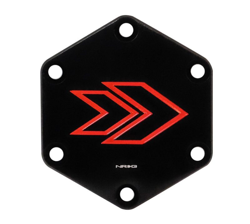 NRG Engraved Arrow Horn Delete Button-RED - STR-620RD