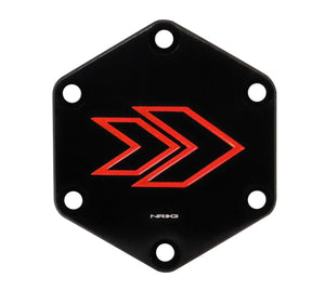NRG Engraved Arrow Horn Delete Button-RED - STR-620RD