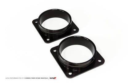 AMS Performance 2009+ Nissan GT-R R35 Stock Throttle Body Adapters for Carbon Intake Manifold - ALP.07.08.0102-4