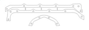 Cometic Pontiac 350/400/428/455 V8 .094in Fiber Oil Pan Gasket Kit - C5176-094
