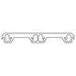 Cometic AMC 304-401CI V8 .043in Copper Exhaust Manifold Gasket Set - 1.880in Dogleg Ports - C15335C