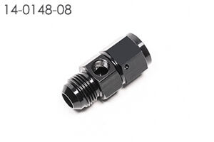Radium AN Male to Female Fitting w/Inline 1/8" NPT Female Port  - Radium Engineering | Coore Australia