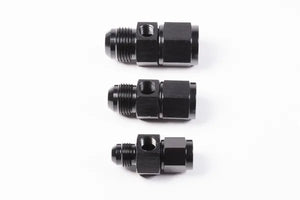 Radium AN Male to Female Fitting w/Inline 1/8" NPT Female Port