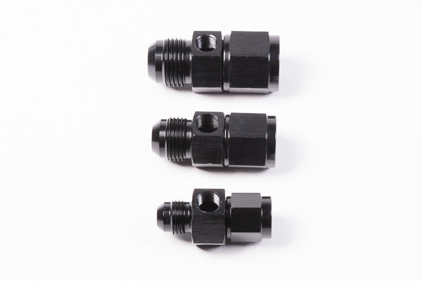 Radium AN Male to Female Fitting w/Inline 1/8" NPT Female Port - Revzone