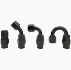 Radium 8AN PTFE Hose End Black - Revzone