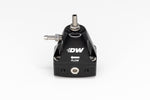 DeatschWerks DWR1000iL In-Line Adjustable Fuel Pressure Regulator - Black - 6-1001-FRB