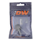 DeatschWerks 8AN ORB Male to 5/16in Male Triple Barb Fitting (Incl O-Ring) - Anodized Matte Black - 6-02-0512-B