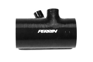 PERRIN 22-24 Subaru WRX / 20-25 LGT & OBXT Turbo Inlet Hose w/Turbo Adapter Flange (Short) - Black - PSP-INT-426BK