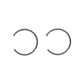 Wiseco ROUND WIRE PIN LOCKS (PAIR) Retaining Clip Shelf Stock - W5595