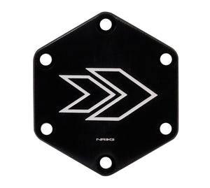 NRG Engraved Arrow Horn Delete Button - White - STR-620WT