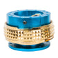 NRG Quick Release Kit - Pyramid Edition - New Blue Body / Chrome Gold Pyramid Ring - SRK-210NB/CG