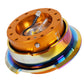 NRG Quick Release Gen 2.8 - Rose Gold Body / Neochrome Ring - SRK-280RG-MC