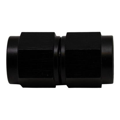 DeatschWerks 6AN Flare Female Swivel to 6AN Flare Female Swivel - Anodized Matte Black - 6-02-0209-B
