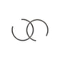 Wiseco ROUND WIRE PIN LOCKS (PAIR) Retaining Clip Shelf Stock - W5590