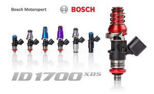 ID1700-XDS Injectors Set of 4, 48mm Length, 14mm Top O-Ring, 14mm Lower Adaptor fits Mitsubishi Evo X