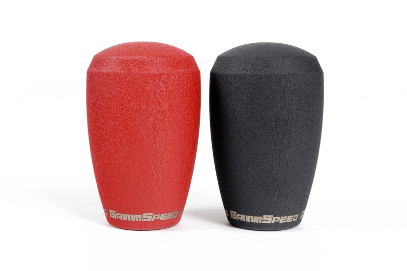 GrimmSpeed Shift Knob Stainless Steel - Subaru 5 Speed and 6 Speed Manual Transmission - Black - 380001