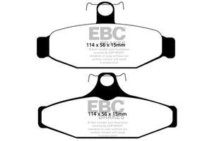 EBC 83-87 Chevrolet Corvette (C4) 5.7 Bluestuff Rear Brake Pads - DP51165NDX
