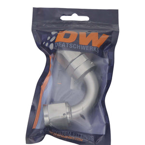 DeatschWerks 10AN Female Swivel 120-Degree Hose End CPE - Anodized Titanium - 6-02-0826