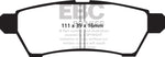EBC 05+ Nissan Frontier 2.5 2WD Ultimax2 Rear Brake Pads - UD1100