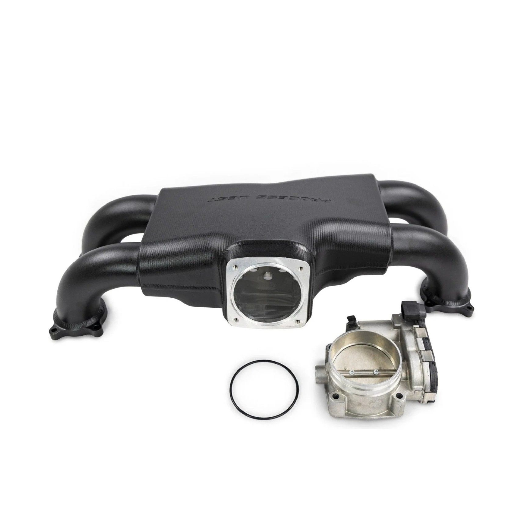 Process West Intake Manifold Stock Orientation to Bosch Drive-by-Wire 74mm Throttle Body - Silver