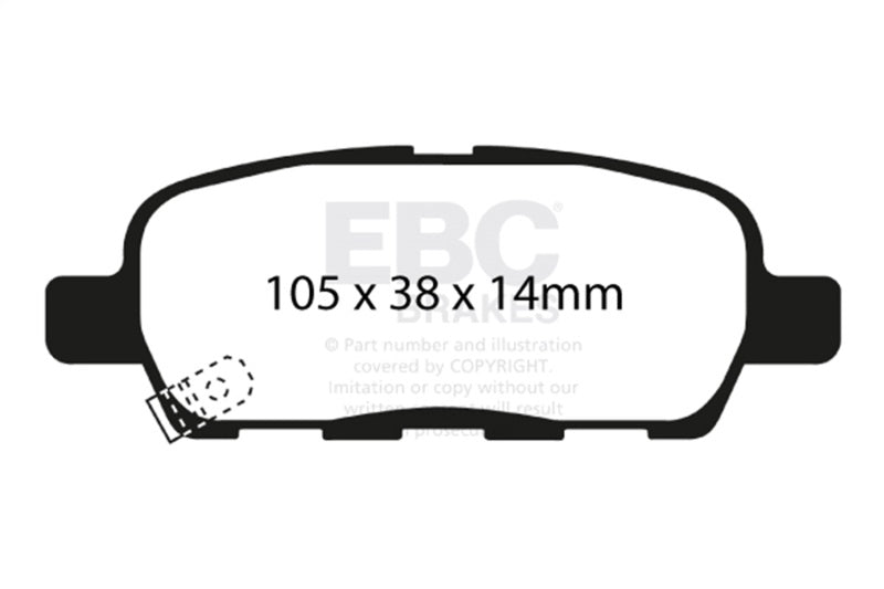 EBC 03-05 Infiniti FX35 3.5 Ultimax2 Rear Brake Pads - UD905