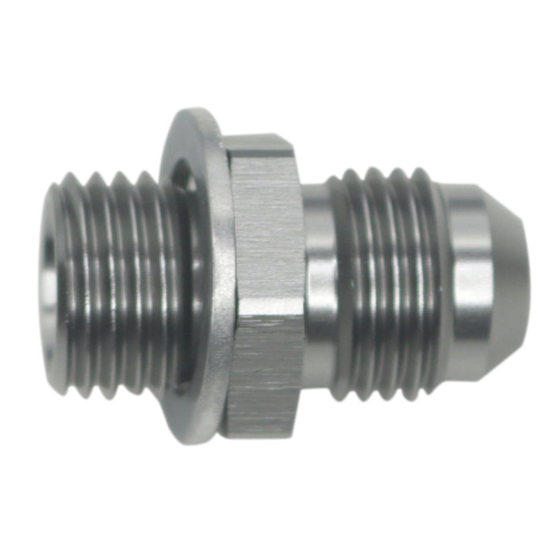 DeatschWerks 6AN Male Flare to M14 X 1.5 Male Metric Adapter  (Incl. Crush Washer) - Titanium - 6-02-0614