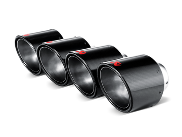 Akrapovic Tail pipe set (Carbon, dia 125 mm) - Nissan GT-R (R35) / Chevrolet Corvette ZO6/ZR1 (C6)