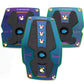 NRG Aluminum Sport Pedal M/T - Neochrome w/Black Rubber Inserts - PDL-200MC