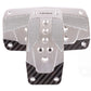 NRG Aluminum Sport Pedal A/T - Silver w/Black Carbon - PDL-450SL