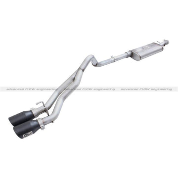aFe Rebel Series 3in Stainless Steel Cat-Back Exhaust System w/Black Tips 07-14 Toyota FJ Cruiser