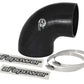 aFe Magnum FORCE CAI Univ. Silicone Reducing Coupler (4in. to 3.5in. ID) 90Deg. Elbow - Black - 59-00065