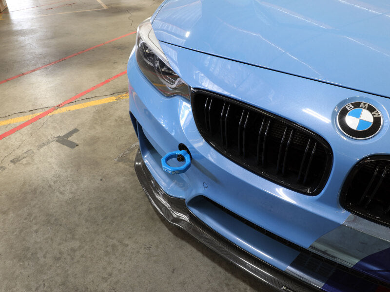 aFe Control Front Tow Hook Blue BMW F-Chassis 2/3/4/M - 450-502001-L