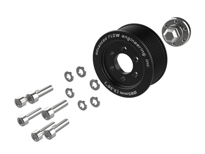 aFe 15-23 Dodge Challenger / 15-23 Dodge Charger SRT Hellcat 3.35in Supercharger Power Pulley Kit - 79-10005