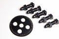 Radium Fuel Surge Tank 6AN Bulkhead Plate w/ Fittings and Nuts - Revzone