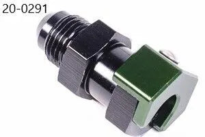 Radium 3/8" SAE Female EFI Quick Connect to 6AN Male Straight Low Profile Fitting