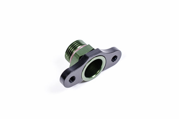 Radium FPR Adaptor 8AN ORB, 16mm Bore, 39mm Spacing, M6 - Mitsubishi Evo 4-9 - Revzone